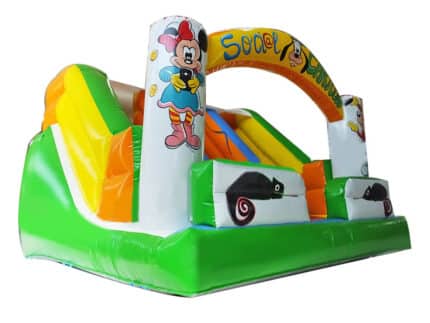 Scivolo Gonfiabile Tema Personaggi Cartoon Professionale