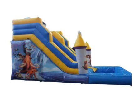 Gonfiabile Acquatico Scivolo Castello Glaciale