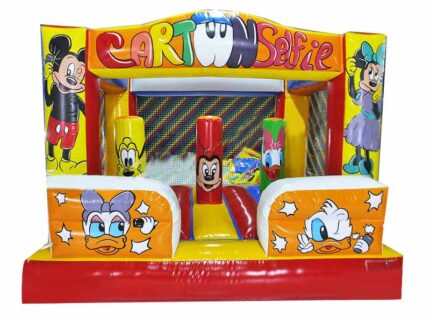 Castello Gonfiabile 3m Tema Cartoon Professionale