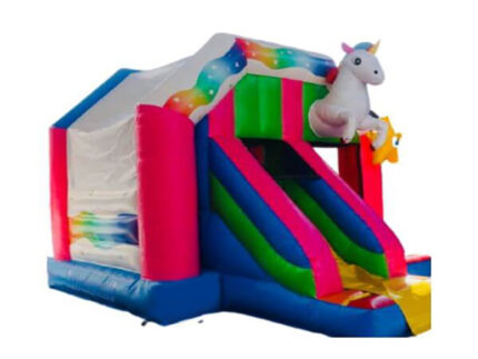 Combinato Gonfiabile Gigante Tema Unicorno